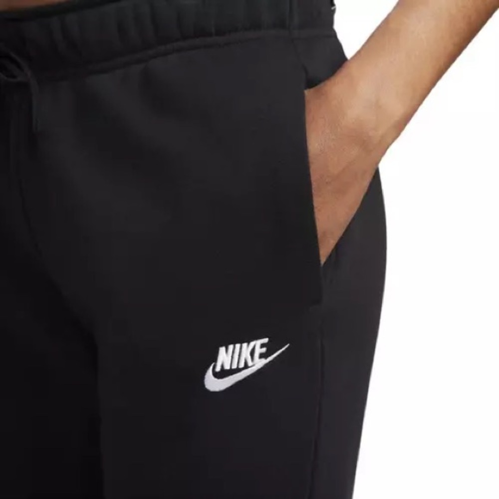 Nike Black Track Joggers with White Logo